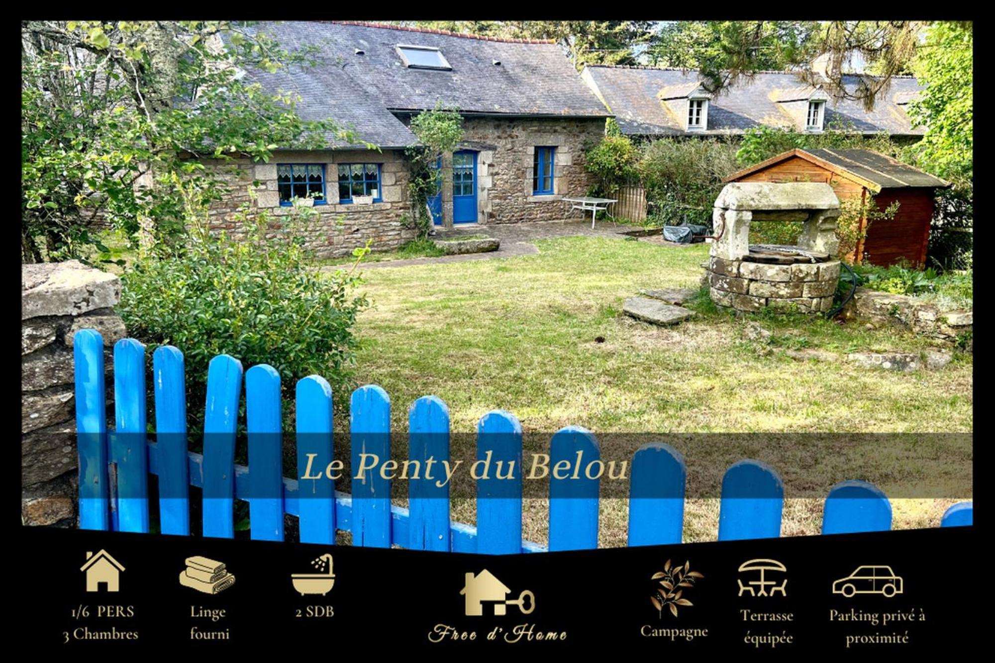 Penty Du Belou, Cozy, En Pleine Campagne, 1 A 6 Personnes Villa Mellac Bagian luar foto